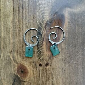 Antique Handmade Sterling Silver Earrings